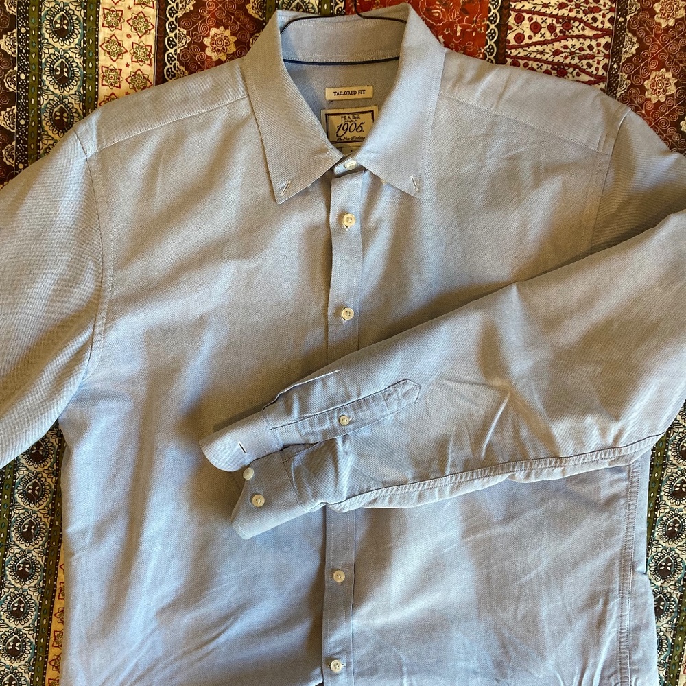 Jos. A Bank button down blue oxford